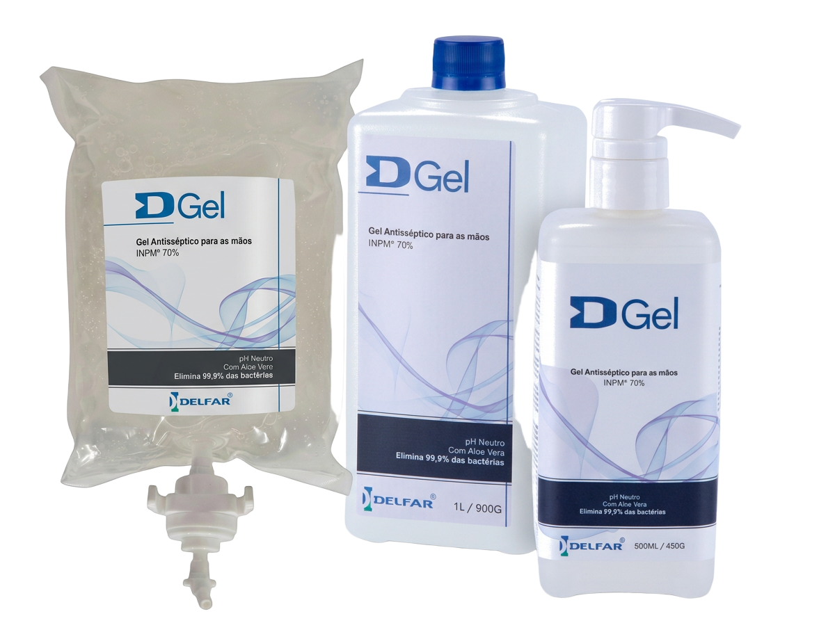 D.Gel Álcool Gel 70%, Frasco 500 mL